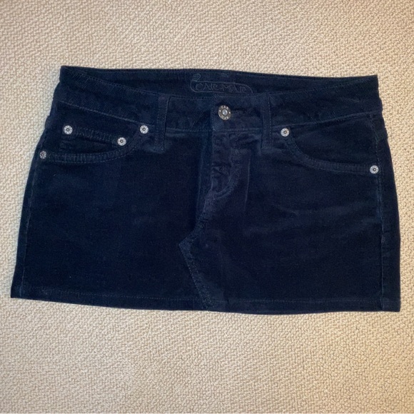 Carmar Dresses & Skirts - Carmar Black Corduroy Mini Skirt size 23